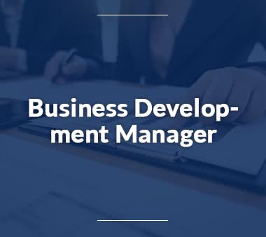 Projektmanager Business Development Manager