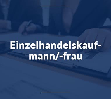 Ergotherapeut Einzelhandelskaufmann-Einzelhandelskauffrau