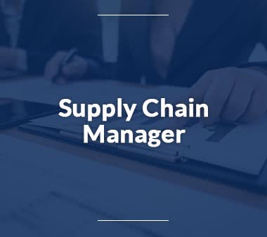Supply Chain Manager Jobs