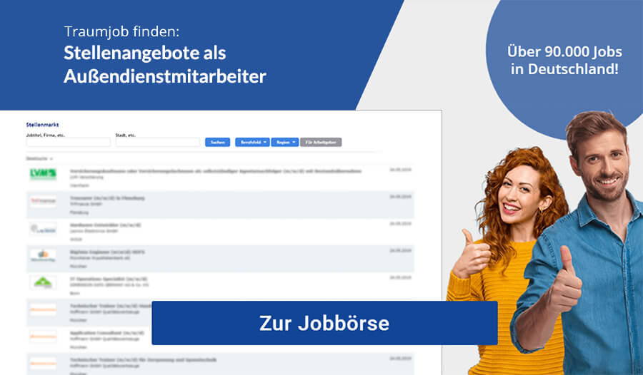 Außendienstmitarbeiter Jobs