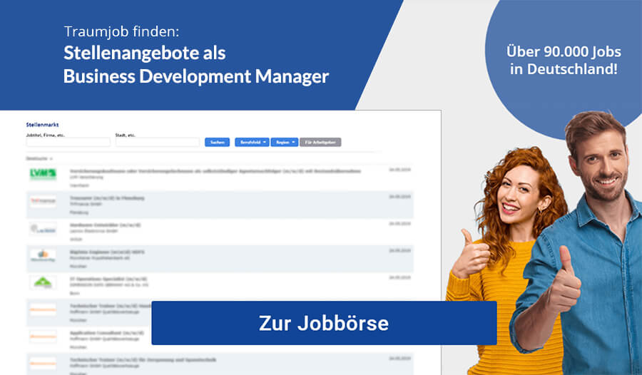 Business Development Manager Stellenangebote