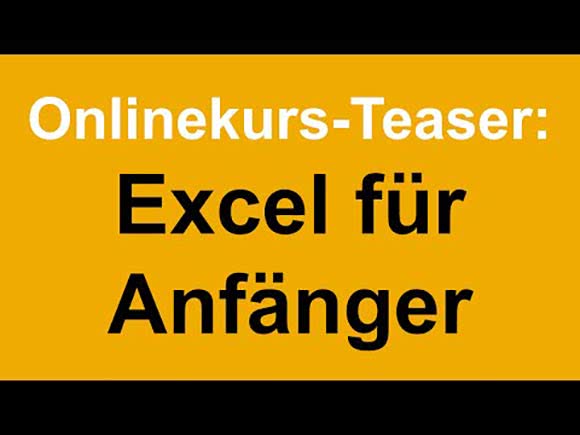 Excel Online Kurs Anfänger